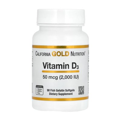 Vitamin D3 50mcg (2000IU) - 90 softgels 2022-09-0951 фото