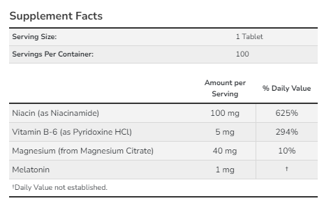 Melatonin 1 mg - 100 tabs 2022-10-0100 фото