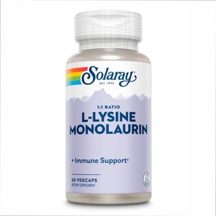 Л-лизин Монолаурин, L-Lysine Monolaurin 1:1 - 60 vcaps 2022-10-1033 фото