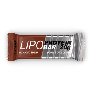 Протеїновий батончик, Lipobar - 50g Double Chocolate 2022-10-2760 фото
