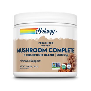 Органічний комплекс з ферментованих грибів, Organic Fermented Mushroom Complete 2000mg - 60g 2023-10-2140 фото