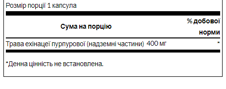 Echinacea 400 mg - 100 Caps 100-29-9112808-20 фото