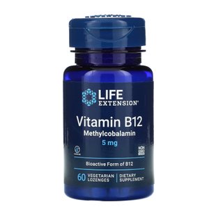 Вітамін Б12, Vitamin B12 Methylcobalamin 5 mg - 60 vcaps 2022-10-1892 фото