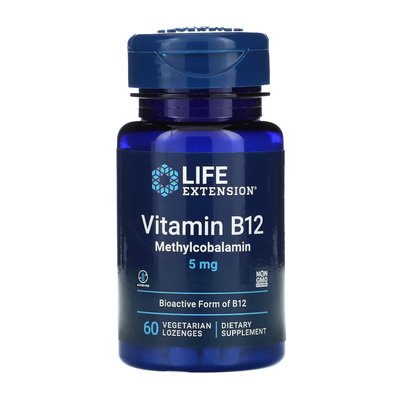 Vitamin B12 Methylcobalamin 5 mg - 60 vcaps 2022-10-1892 фото