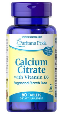 Calcium Citrate with Vitamin D - 60 Tablets 100-73-9289222-20 фото