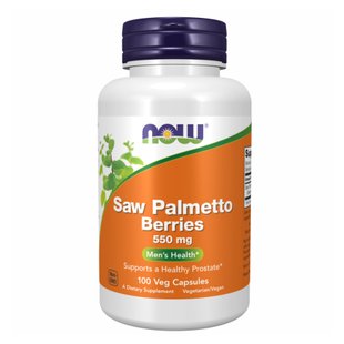 NOW Foods, ягоди сереної, Saw Palmetto 550 мг - 250 вегетаріанських капсул 2022-10-0714 фото