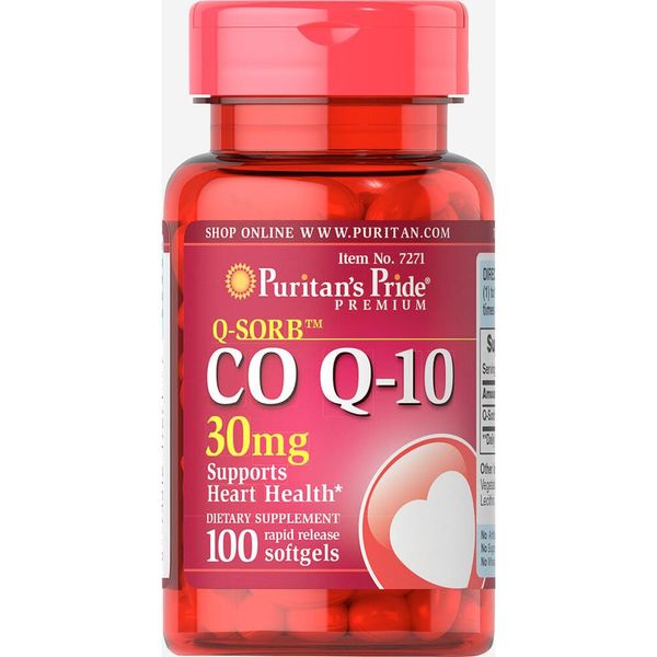 Q-SORB™ Co Q-10 30 mg - 100 Softgels 100-91-9621938-20 фото