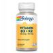 Vitamin D-3 & K-2 - 120 vcaps 2022-10-1038 фото 1