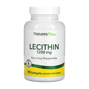 Лецитин, Licithin 1200 mg - 90 softgels 2023-10-2364 фото