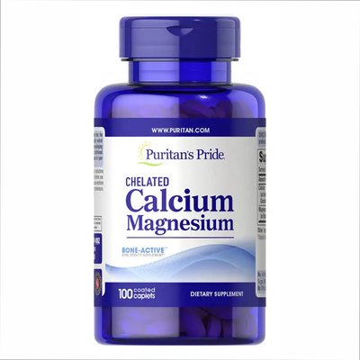 Calcium Magnesium Chelated - 100 caps 100-14-3255733-20 фото