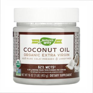 Органічна Кокосова Олія, Organic Extra Virgin Coconut Oil - 16 oz 2022-10-1090 фото