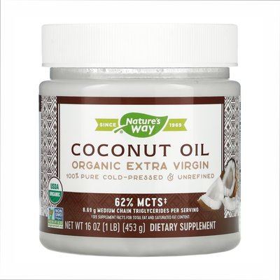 Organic Extra Virgin Coconut Oil - 16 oz 2022-10-1090 фото