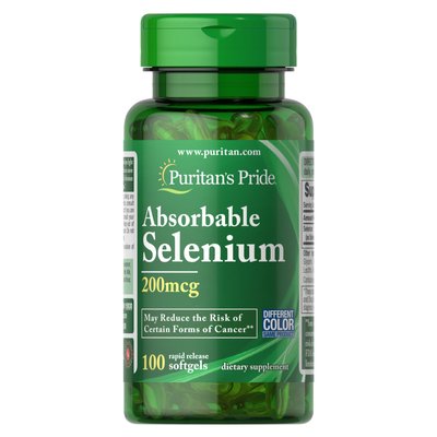 Absorbable Selenium 200 mcg - 100 Softgels 100-69-5744440-20 фото