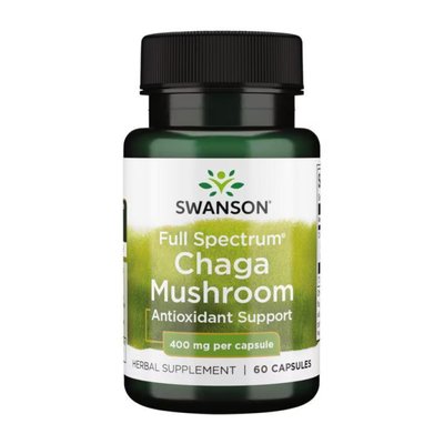 Full Spectrum Chaga Mushroom 400 mg - 60 caps 100-57-8938105-20 фото