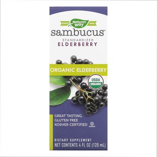 Сироп із чорною бузиною, Organic Sambucus Original - 4 oz 2022-10-1091 фото