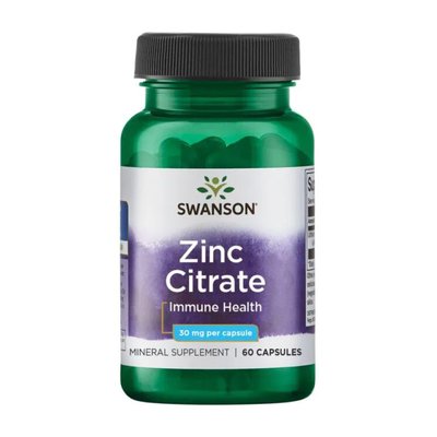 Zinc Citrate 30 mg - 60caps 100-74-2160613-20 фото