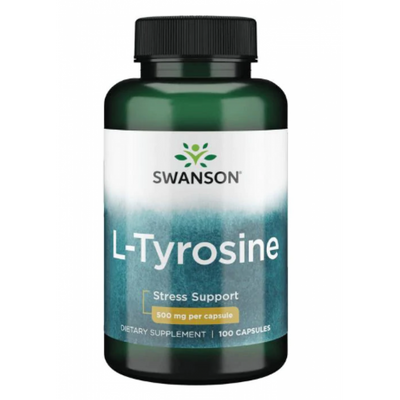 L-Tyrosine 500mg - 100caps 100-90-6483390-20 фото