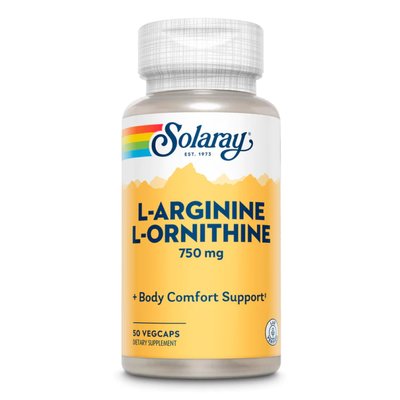L-Arginine L-Ornithine 750mg - 50 vcaps 2022-10-1790 фото