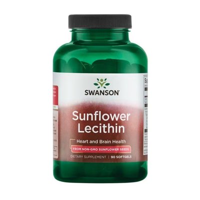 Sunflower Lecithin from Non-Gmo Sunflower Seeds 1200mg - 90 sgels 100-33-6272664-20 фото