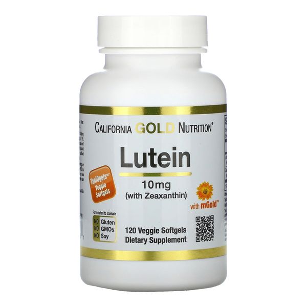 Lutein 10mg - 120 veg softgels 2022-09-1020 фото