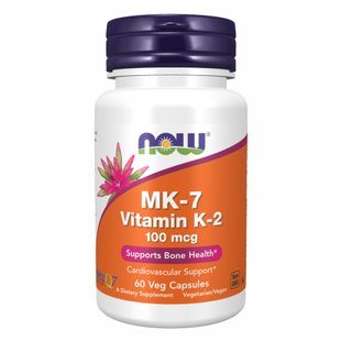 Вітамін К2, Vitamin K-2 (MK7) 100 mcg - 60 vcaps 2022-10-0461 фото