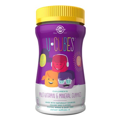 U-Cubes Children's Multi-Vitamin & Mineral - 60 Gummies 100-21-9759689-20 фото