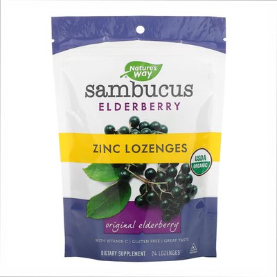 Sambucus Organic Zinc Lozenges - 24 cnt 2022-10-1092 фото