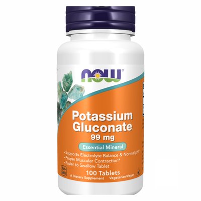 Potassium Gluconate 99mg - 100 tabs 2022-10-0040 фото