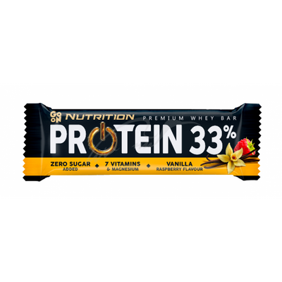 Protein 33% Bar - 50g Vanilla-Raspberry 100-73-3255712-20 фото