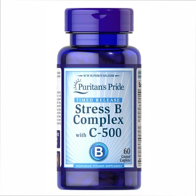 Stress Vitamin B-Complex with Vitamin C-500 Timed Release - 60 caps 100-27-6985823-20 фото