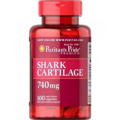 Shark cartilage 740mg - 100caps 100-22-7006252-20 фото