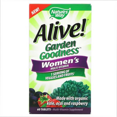 Alive Organic Garden Goodness Women - 60 tabs 2022-10-1043 фото