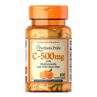 Vitamin C-500 mg with Bioflavonoids and Rose Hips - 100 Caps 100-60-5550063-20 фото