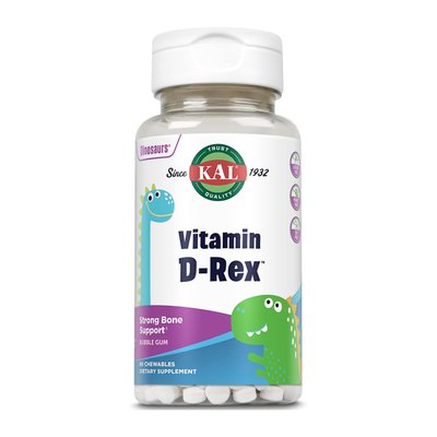 Vitamin D-Rex 10mcg - 90 сhewable Bubble Gum 2023-10-2156 фото