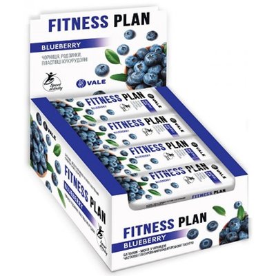 Fitness Plan Muesli Bar - 30x25g Bluberry 100-73-6162831-20 фото