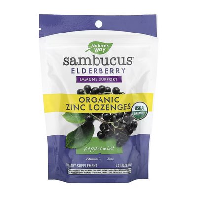 Sambucus Organic Lozenges Mint - 24 cnt 2022-10-1094 фото