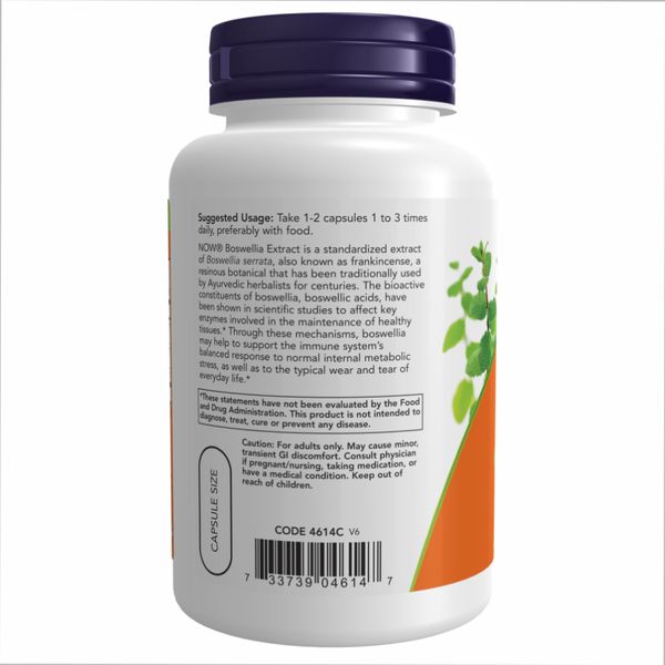 Boswellia Extract 250 mg - 120 vcaps 2022-10-0986 фото
