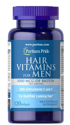 Men`s Hair Vitamins - 120 softgels 100-97-1295257-20 фото