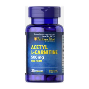 L-Карнітин, Acetyl L-Carnitine 500mg - 30caps 2022-09-0852 фото