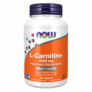 Л-Карнітин, L-Carnitine 1000 mg - 50 tabs 2022-10-0417 фото