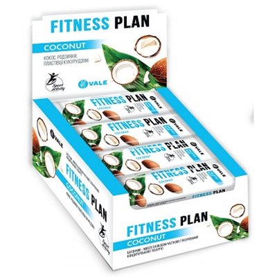 Fitness Plan Muesli Bar - 30x25g Coconut 100-68-3608520-20 фото