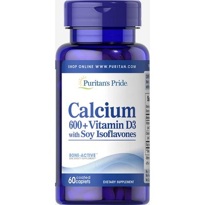 Calcium Carbonate 600 mg + Vitamin D 125 IU - 60 Caplets 100-37-8264343-20 фото