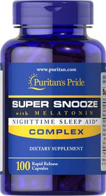 Super Snooze with Melatonin - 100 Capsules 100-32-6196154-20 фото