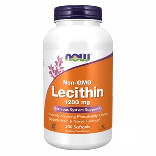 Соевый лецитин, Lecithin 1200 mg - 200 sgels 2022-10-0073 фото