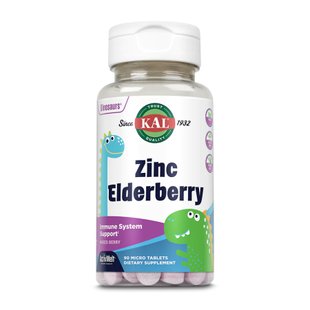 Цинк для дітей, Zinc Elderberry 5mg - 90 tabs Berry 2023-10-2158 фото