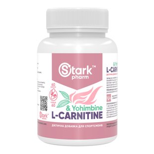 Л-Карнітин, Stark L-Carnitine & Yohimbe - 60caps 100-32-3078064-20 фото