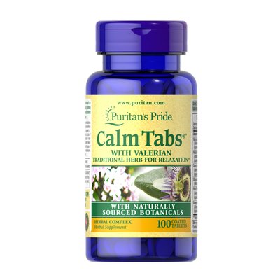 Calm Tabs Valerian Passion Flower Hops - 100tabs 2022-09-0853 фото