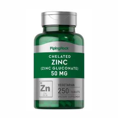 Chelated Zinc 50 mg - 250 Tablets 100-28-0178007-20 фото