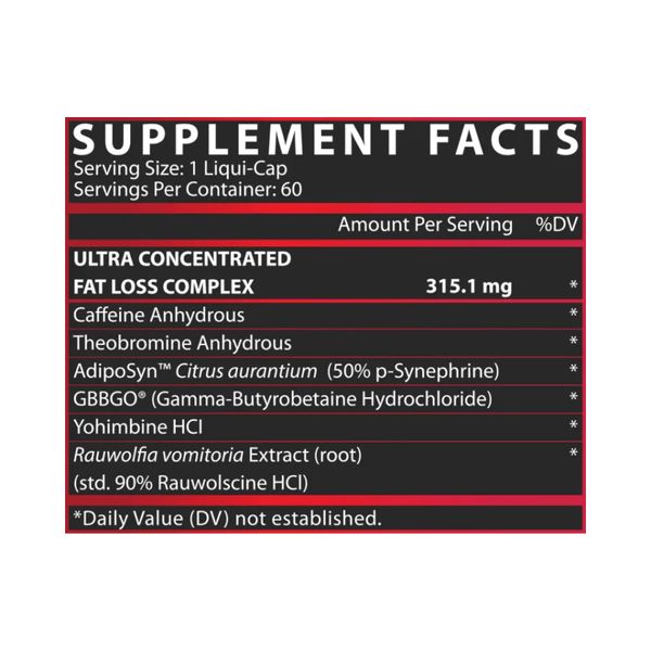 Lipo 6 Black Ultra Concentrate - 60 caps (EU version) 2023-10-3310 фото