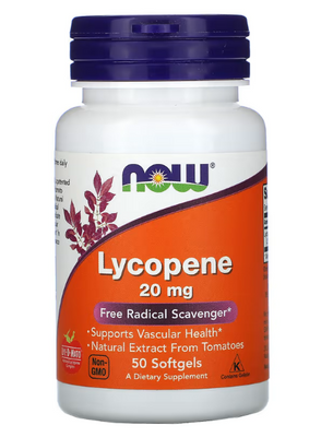 Lycopene 20mg - 50 softgels 100-35-1108734-20 фото